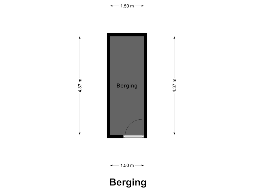 View floorplan of Berging of Bellefroidlunet 1-A03