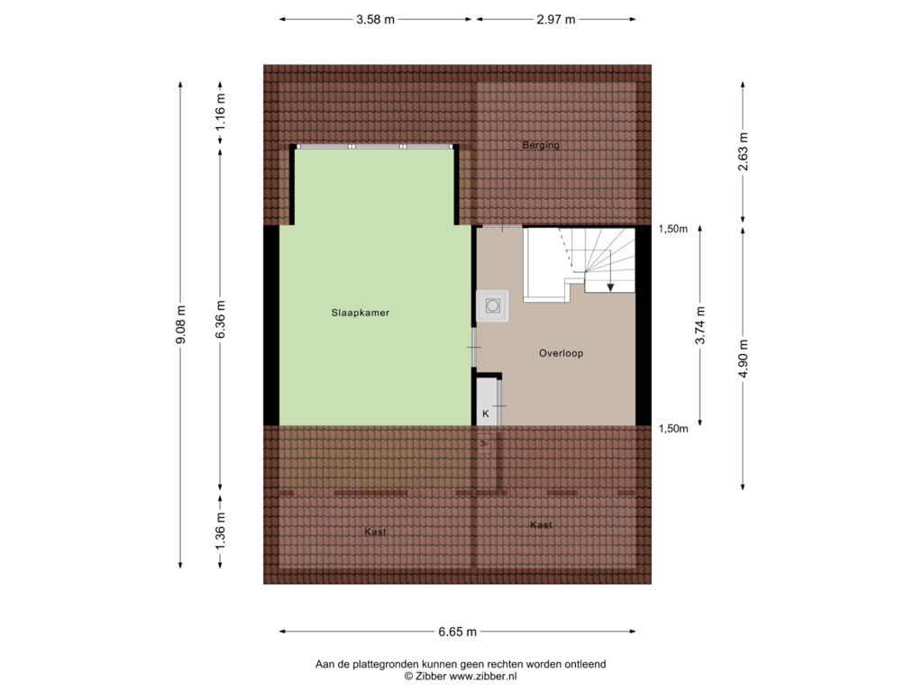 Bekijk plattegrond van Tweede Verdieping van Hengelosestraat 66