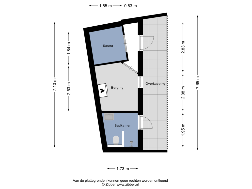 Bekijk plattegrond van Berging van Hengelosestraat 66