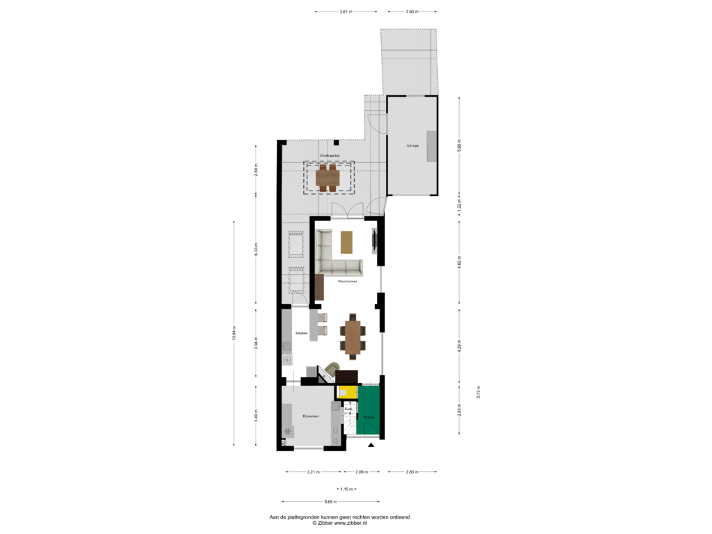 Bekijk plattegrond van Begane Grond van Kramersweide 21