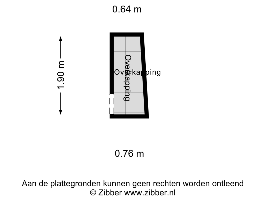 Bekijk plattegrond van Overkapping van Kramersweide 21