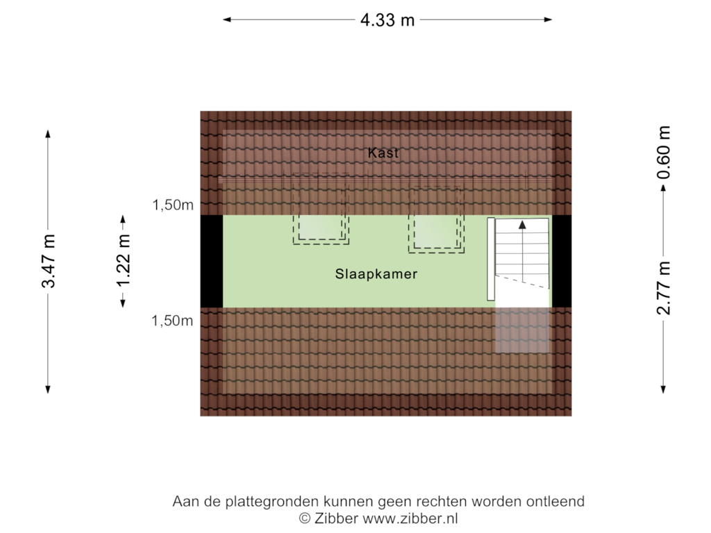 View floorplan of Zolder of Patrimoniumlaan 78