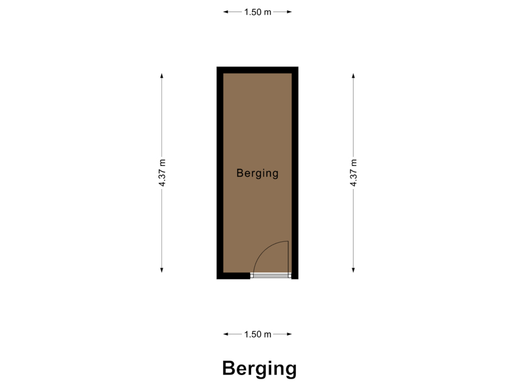 View floorplan of Berging of Bellefroidlunet 1-A03