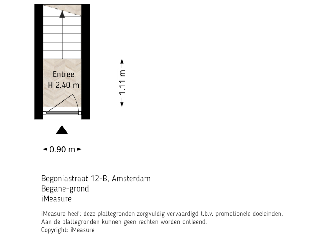 View floorplan of Begane-grond of Begoniastraat 12-B