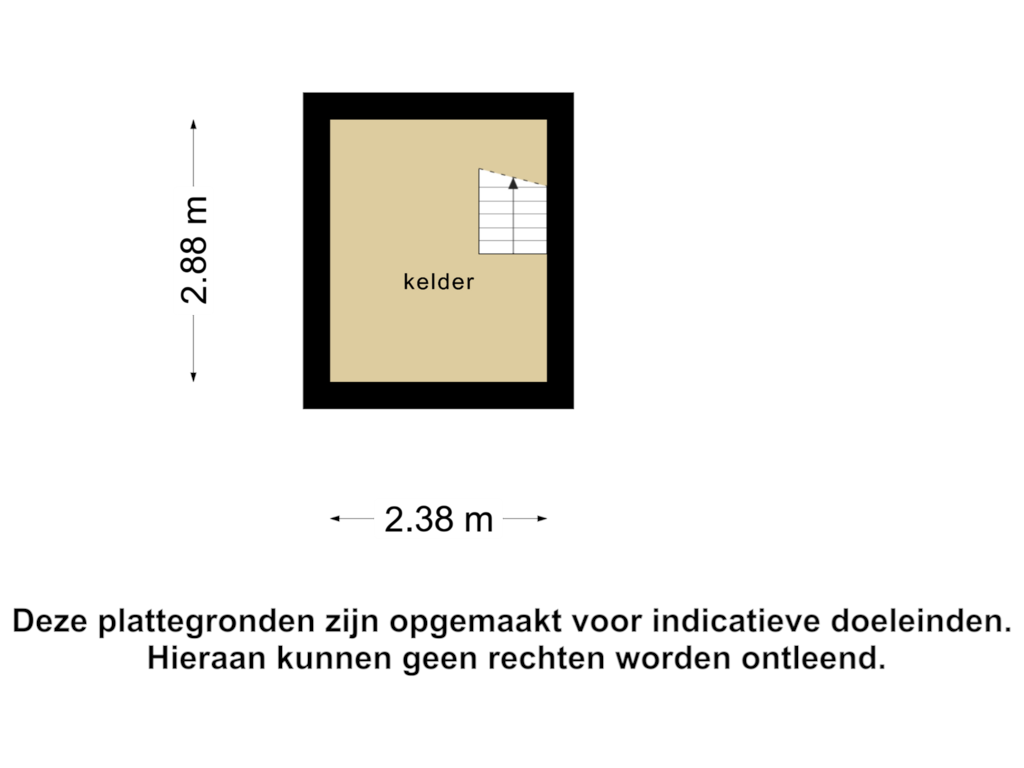 View floorplan of Kelder of Loevestraat 45