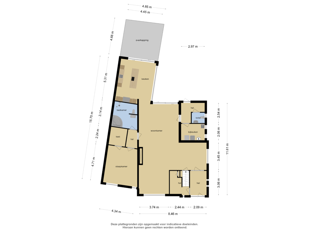 View floorplan of Begane grond of Loevestraat 45