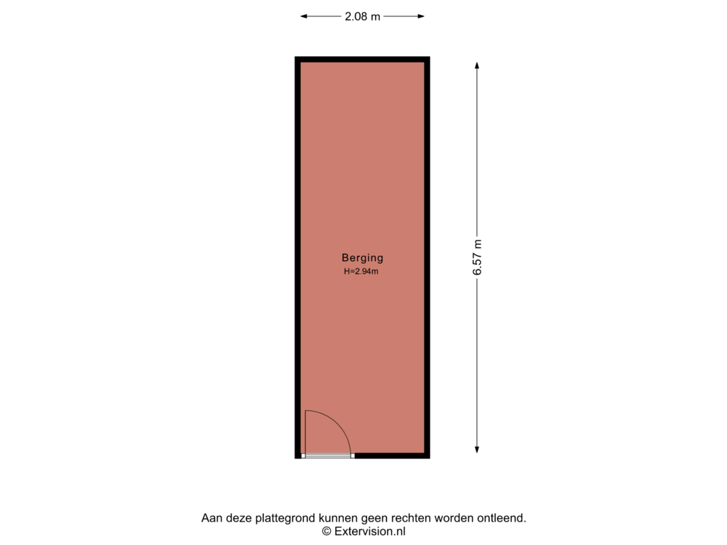 View floorplan of Berging of Ensahlaan 38