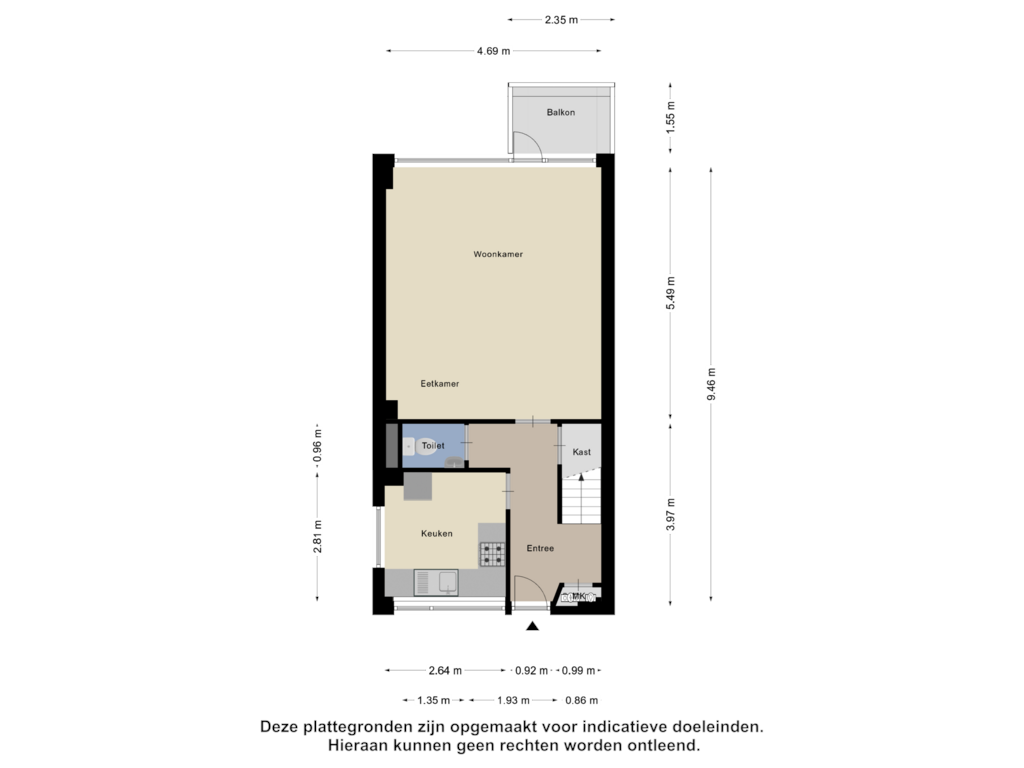 View floorplan of Derde Verdieping of Kreekplein 31