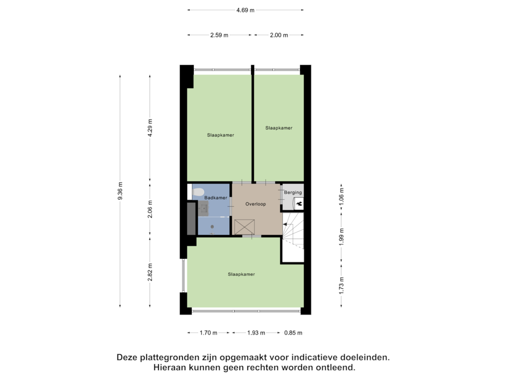 View floorplan of Vierde Verdieping of Kreekplein 31