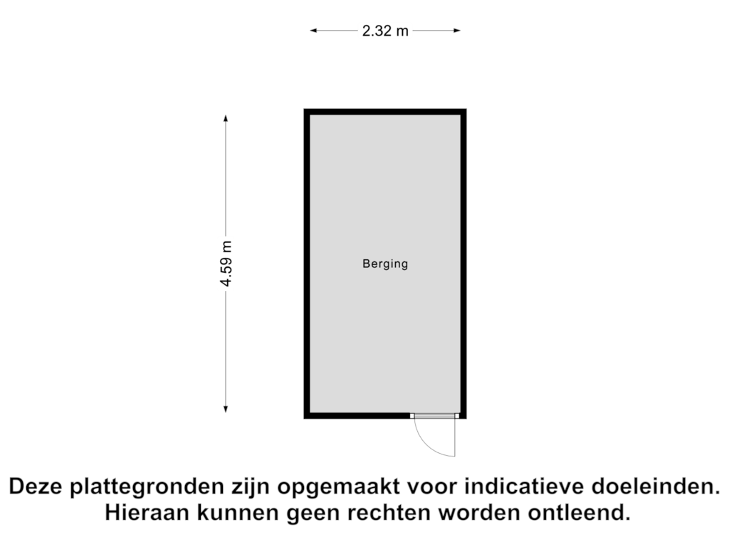 View floorplan of Berging of Kreekplein 31