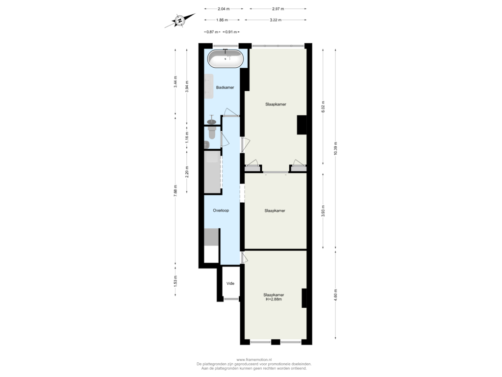 Bekijk plattegrond van Verdieping 1 van Hooidrift 9-A