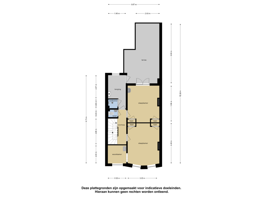 Bekijk plattegrond van Eerste Verdieping van Amsterdamseweg 191