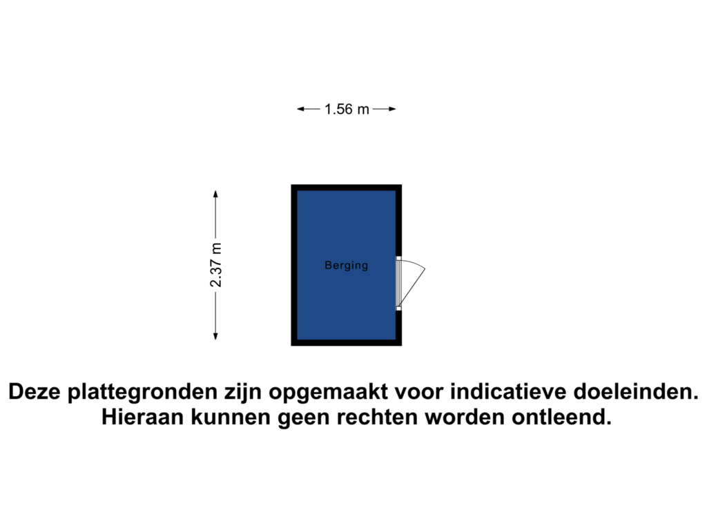 Bekijk plattegrond van Berging van Burgemeester D. Kooimanweg 577