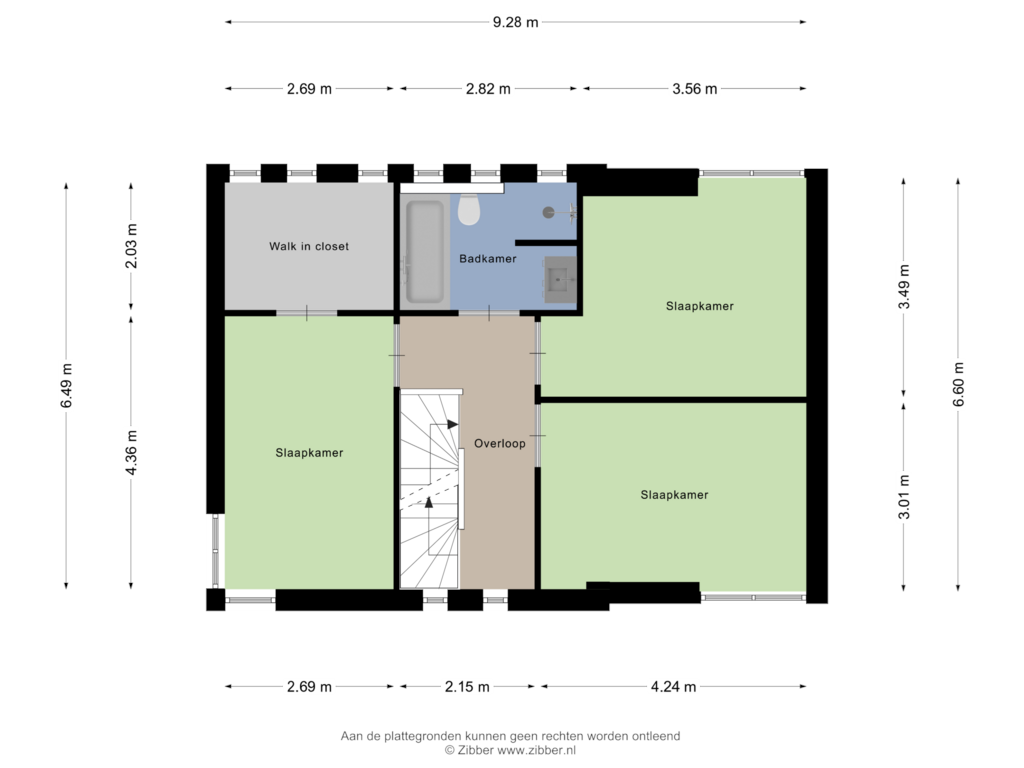 Bekijk plattegrond van Eerste Verdieping van Koperslager 2