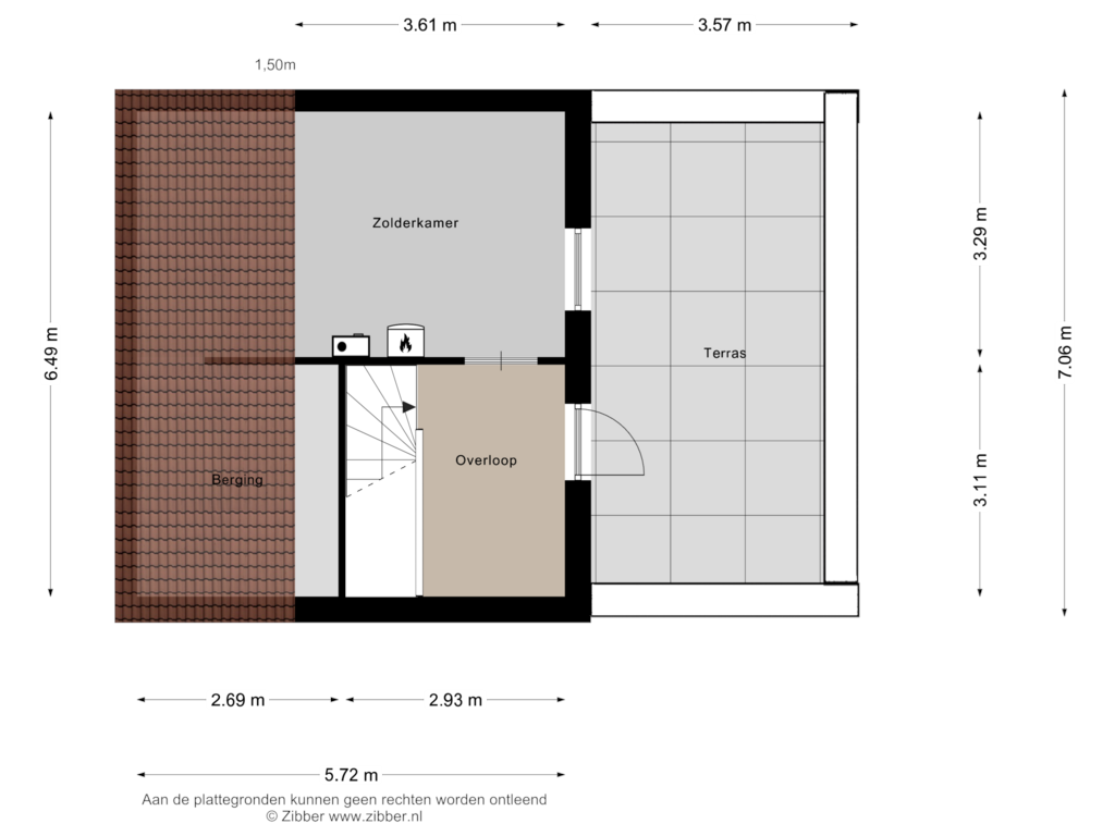 Bekijk plattegrond van Tweede  Verdieping van Koperslager 2