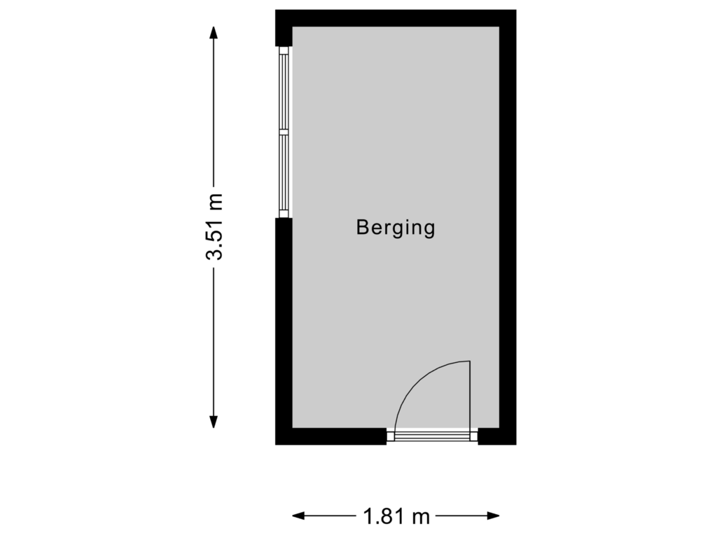 Bekijk plattegrond van Berging van Dinkelstraat 29