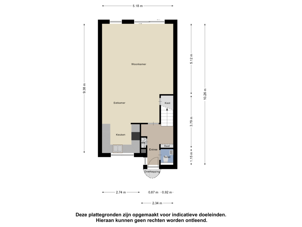 View floorplan of Begane Grond of Jacob Levecqpad 6