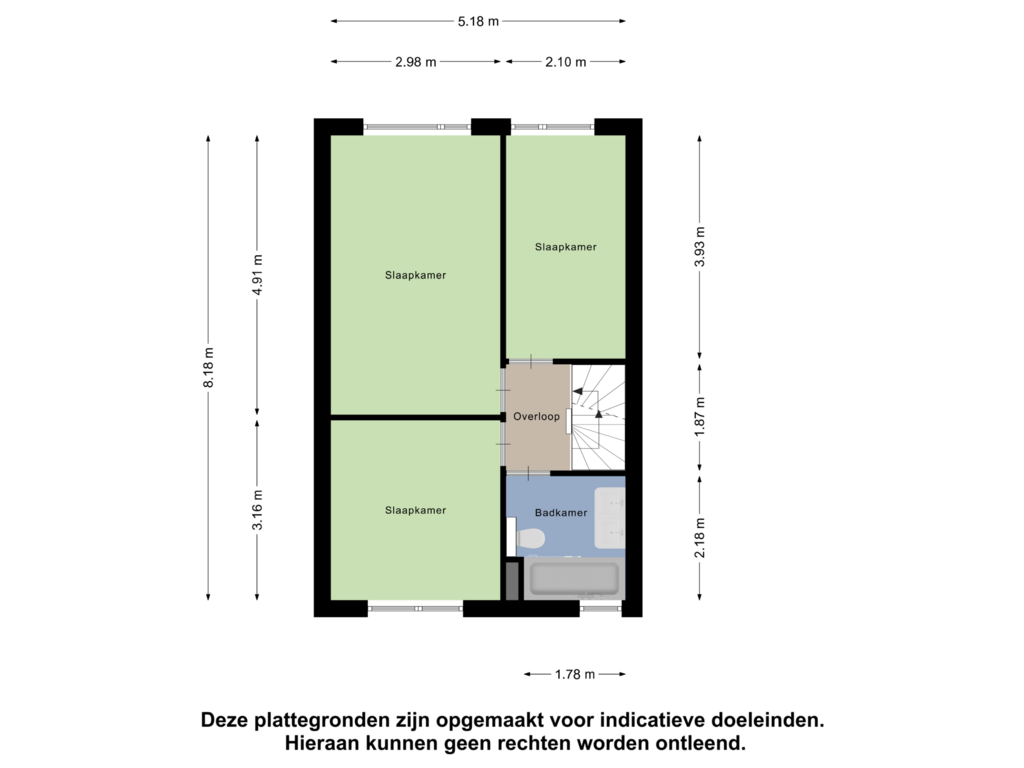 View floorplan of Eerste Verdieping of Jacob Levecqpad 6