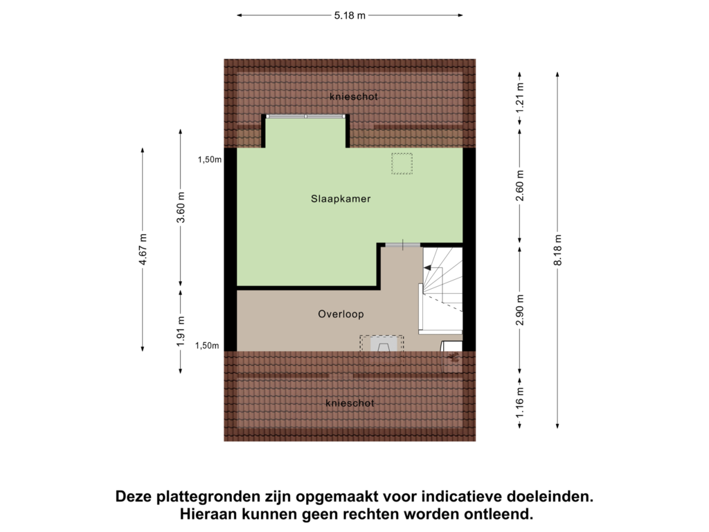 View floorplan of Tweede Verdieping of Jacob Levecqpad 6