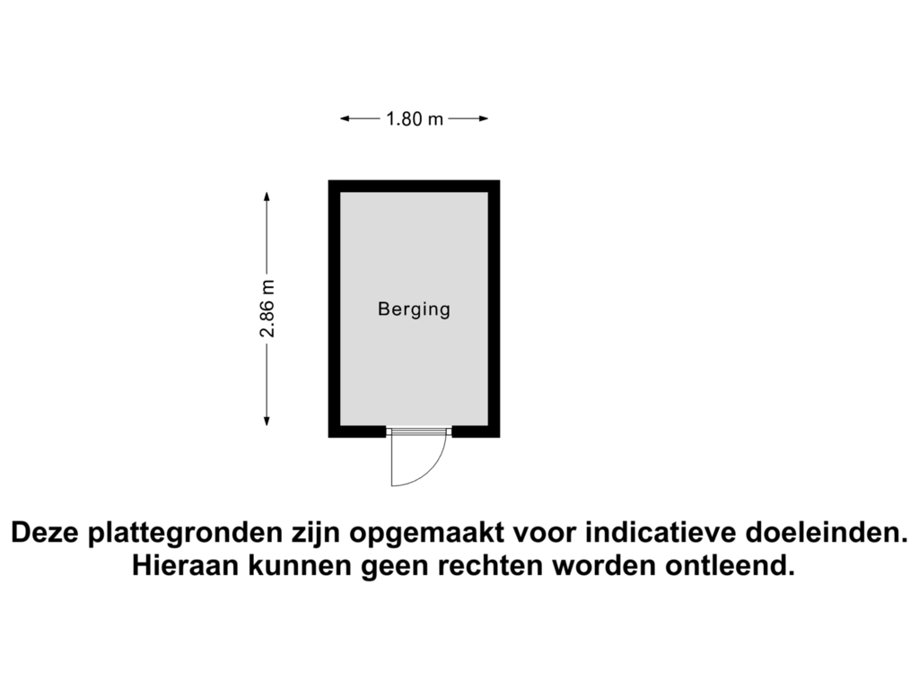 View floorplan of Berging of Jacob Levecqpad 6