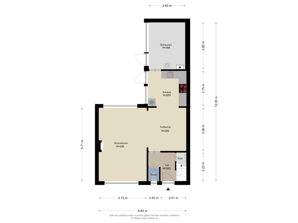 Bekijk plattegrond van Begane Grond van Plataanweg 40