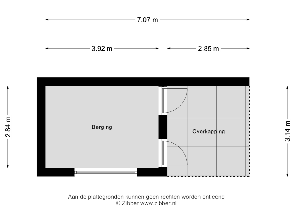 Bekijk plattegrond van Berging van Plataanweg 40