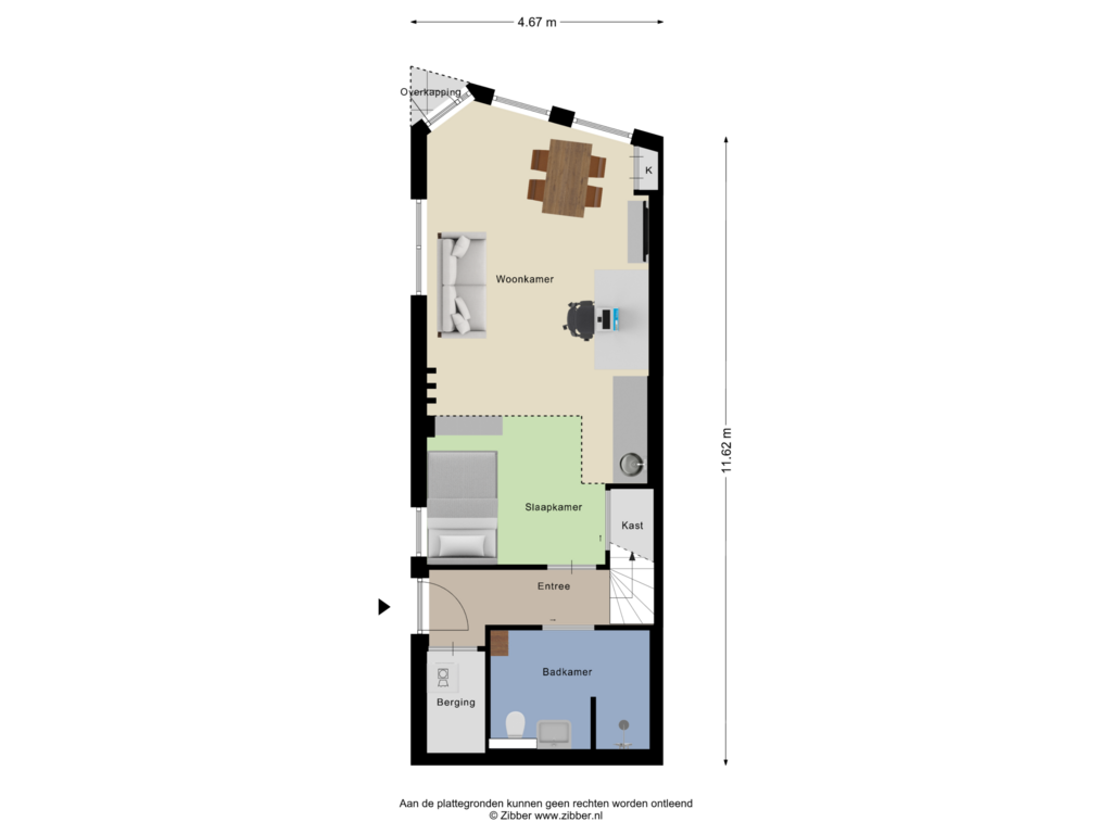 Bekijk plattegrond van Begane grond Tuin van Herenstraat 20