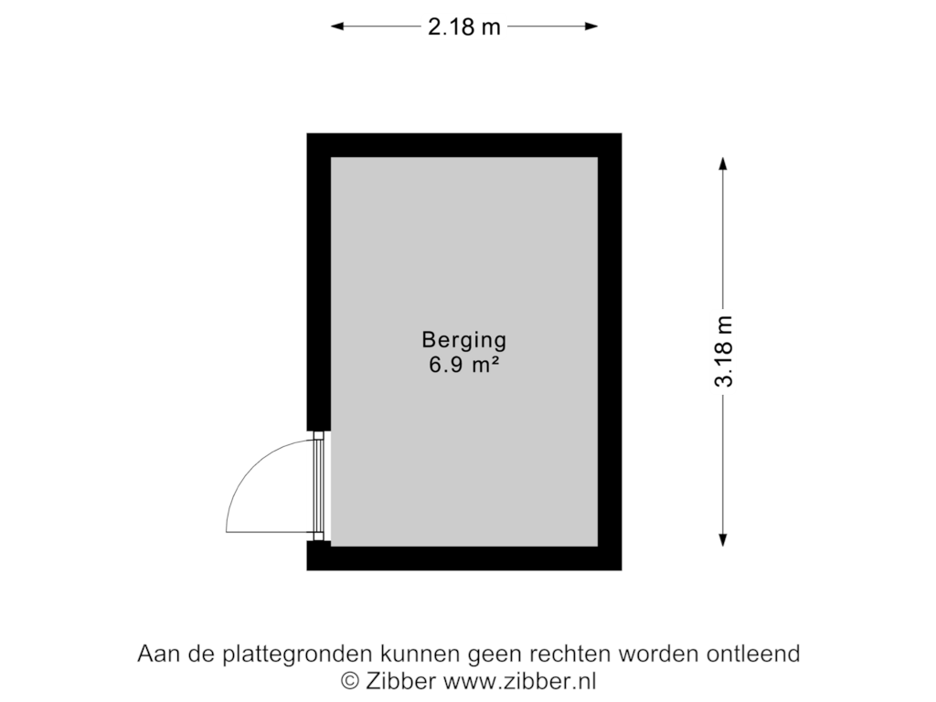 Bekijk plattegrond van Berging van Churchilldreef 1