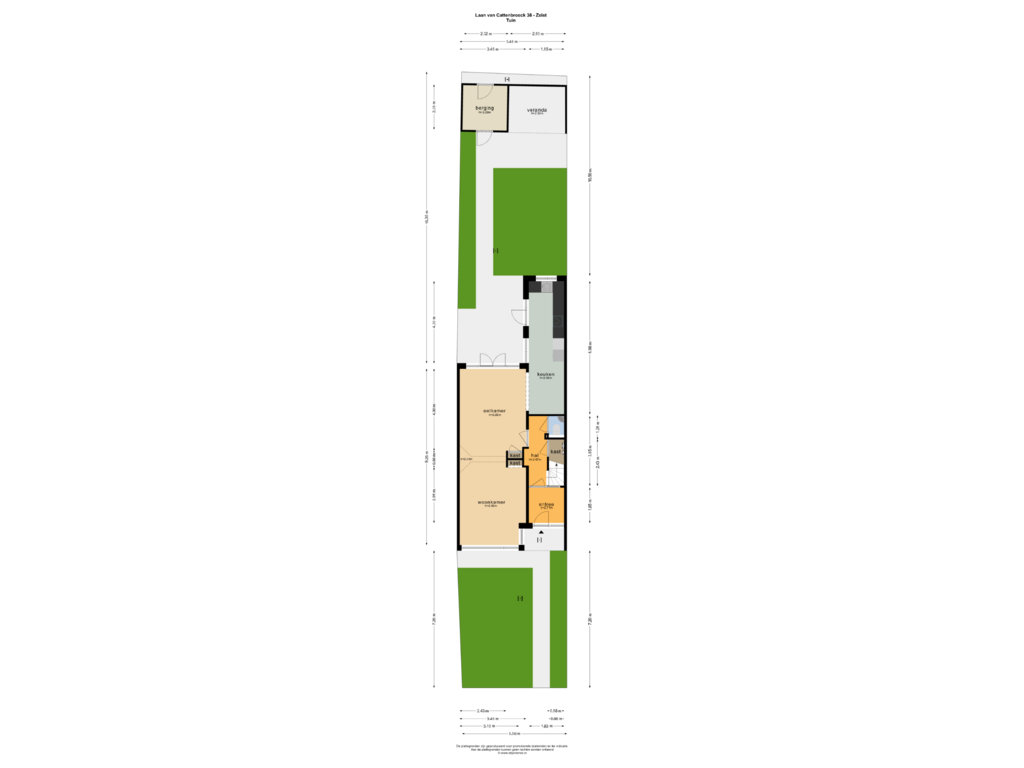 Bekijk plattegrond van TUIN van Laan van Cattenbroeck 38