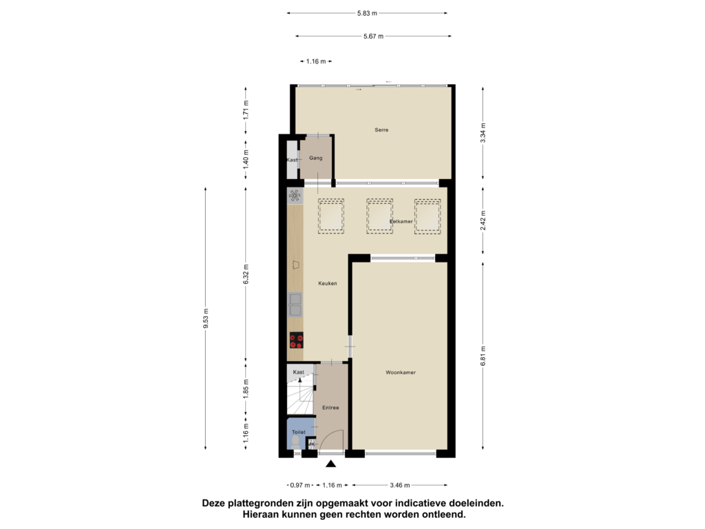 Bekijk plattegrond van Begane Grond van Gagelstraat 3