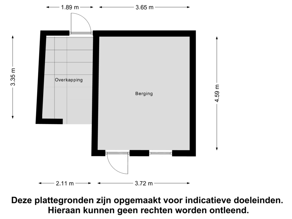 Bekijk plattegrond van Berging van Gagelstraat 3