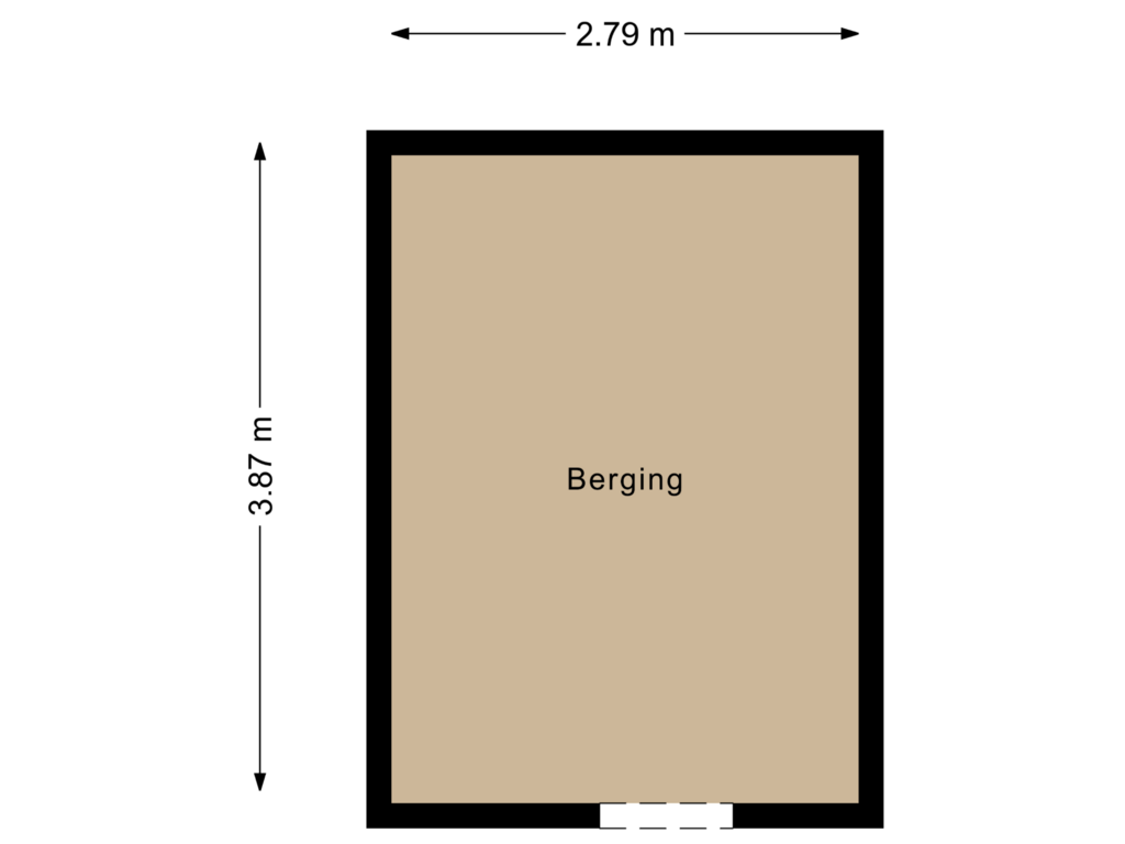 Bekijk plattegrond van Berging van Van Bergenplein 11