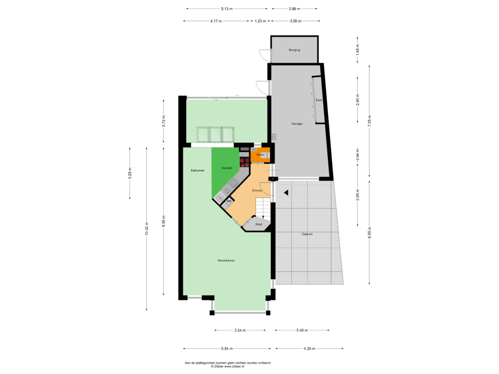 Bekijk plattegrond van Begane Grond van Plein 18