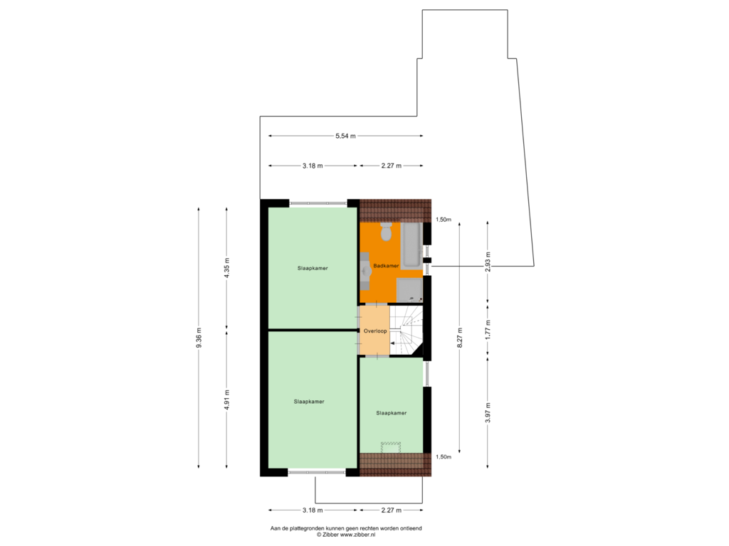 Bekijk plattegrond van Eerste Verdieping van Plein 18