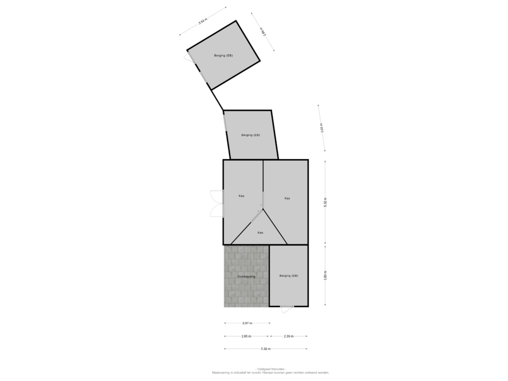 Bekijk plattegrond van Schuur van Passewaayse Hogeweg 6