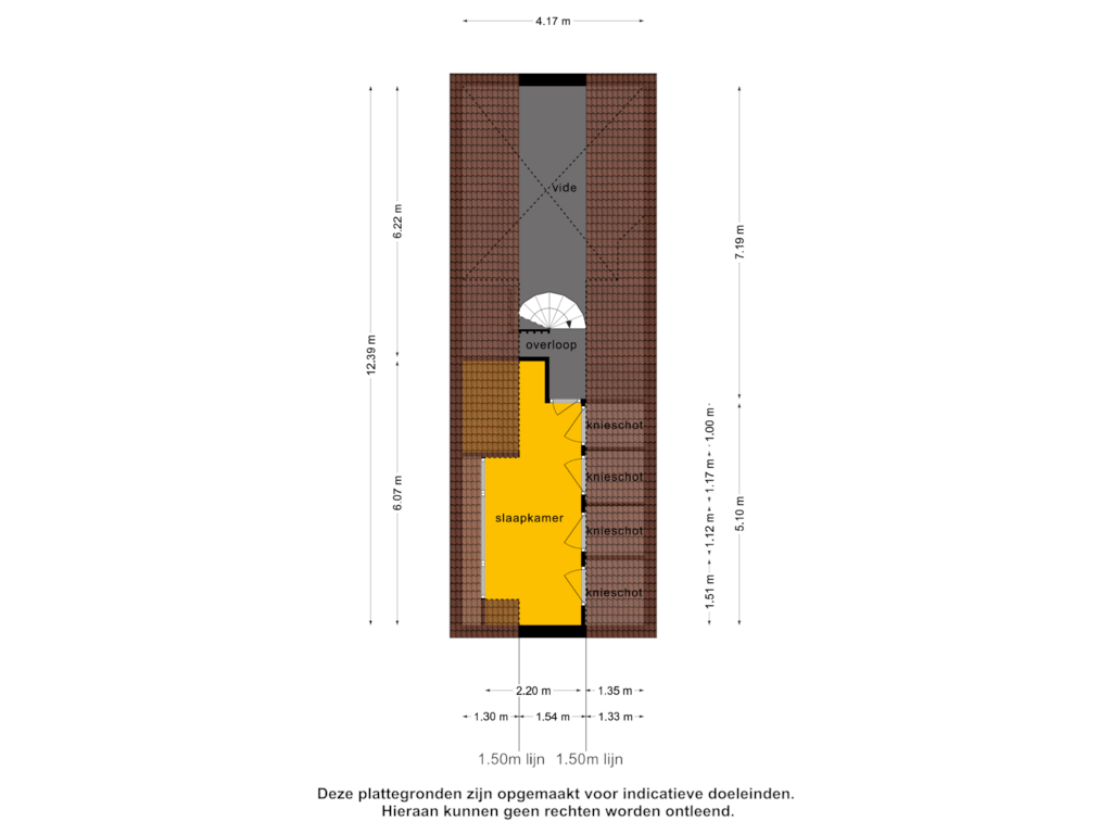 Bekijk plattegrond van 2e verdieping van Dorpsstraat 177-C