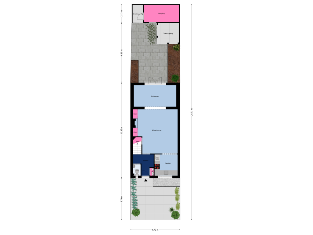 View floorplan of Begane Grond _Tuin of Willibrordusstraat 59