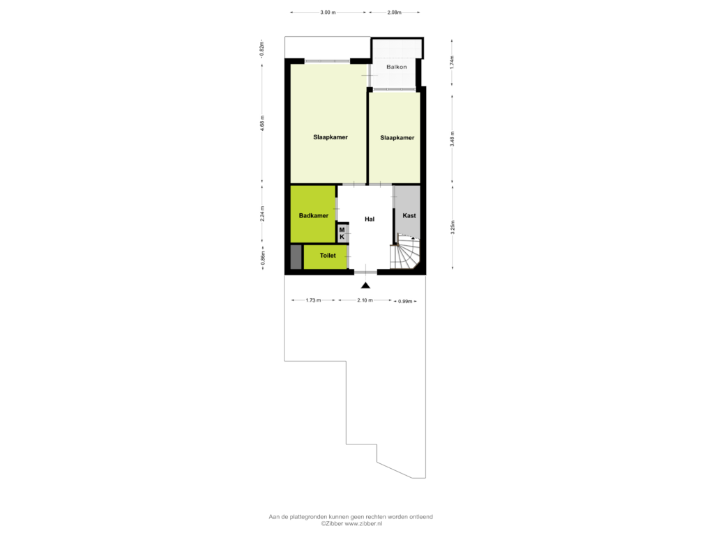 Bekijk plattegrond van Eerste verdieping van Dr Huber Noodtstraat 13-22