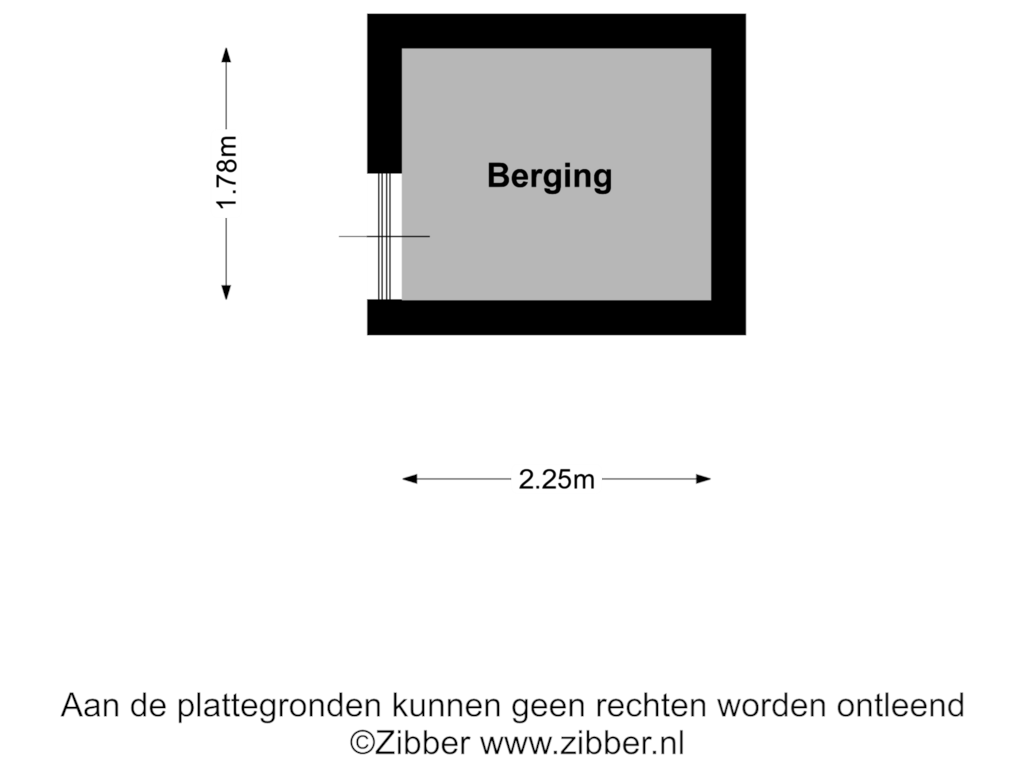 Bekijk plattegrond van Berging van Dr Huber Noodtstraat 13-22