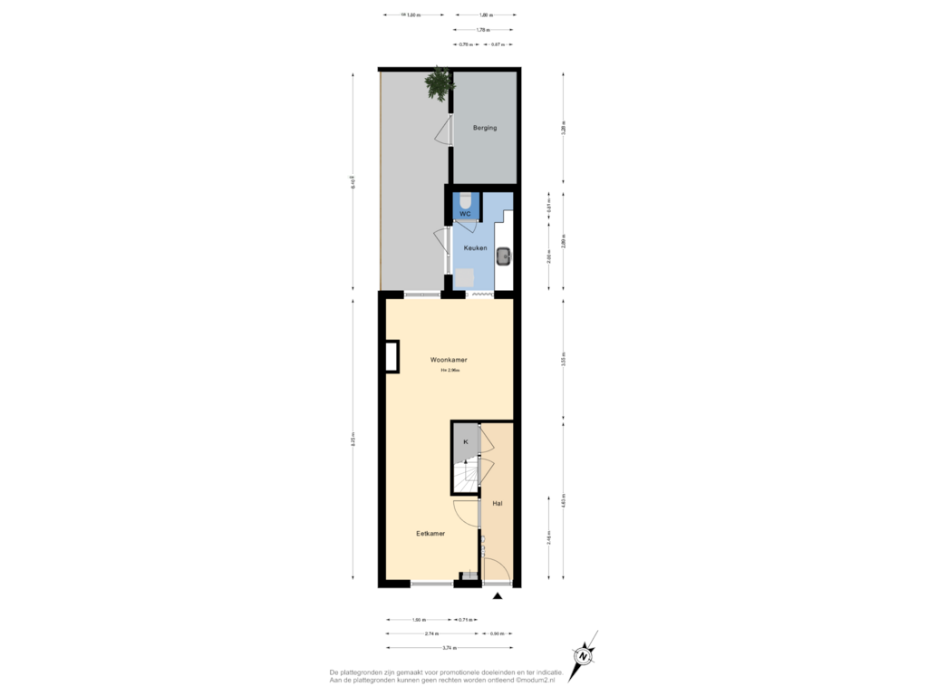 Bekijk plattegrond van Begane Grond van Kwekerijstraat 17