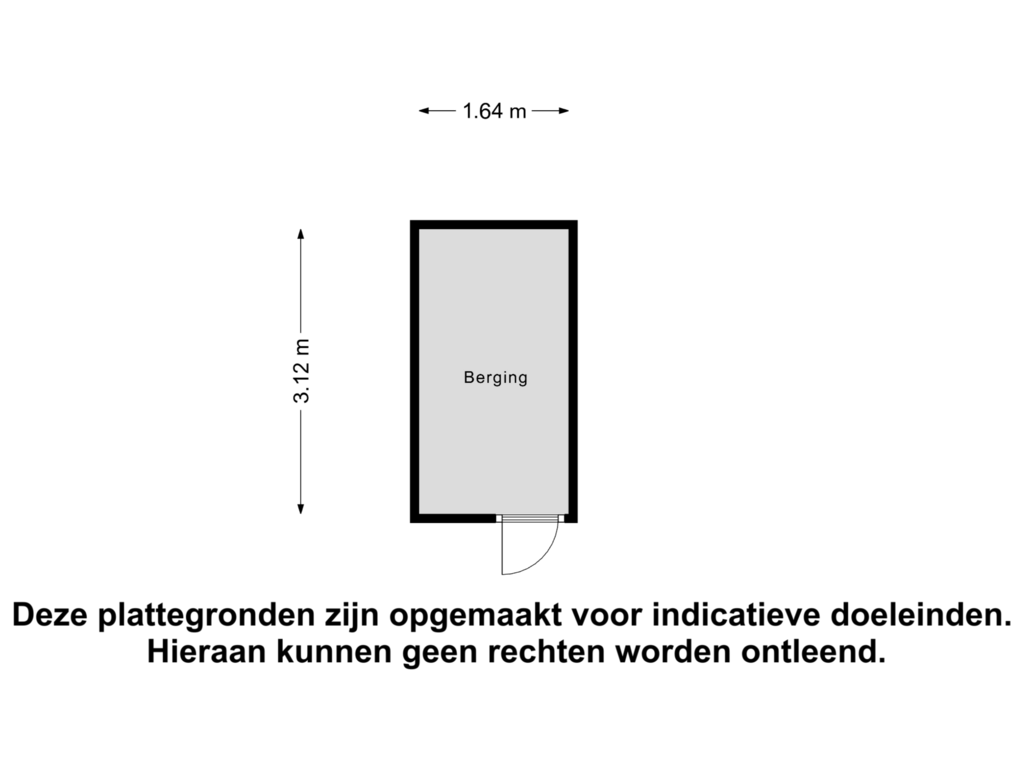 View floorplan of Berging of André Gideplaats 343