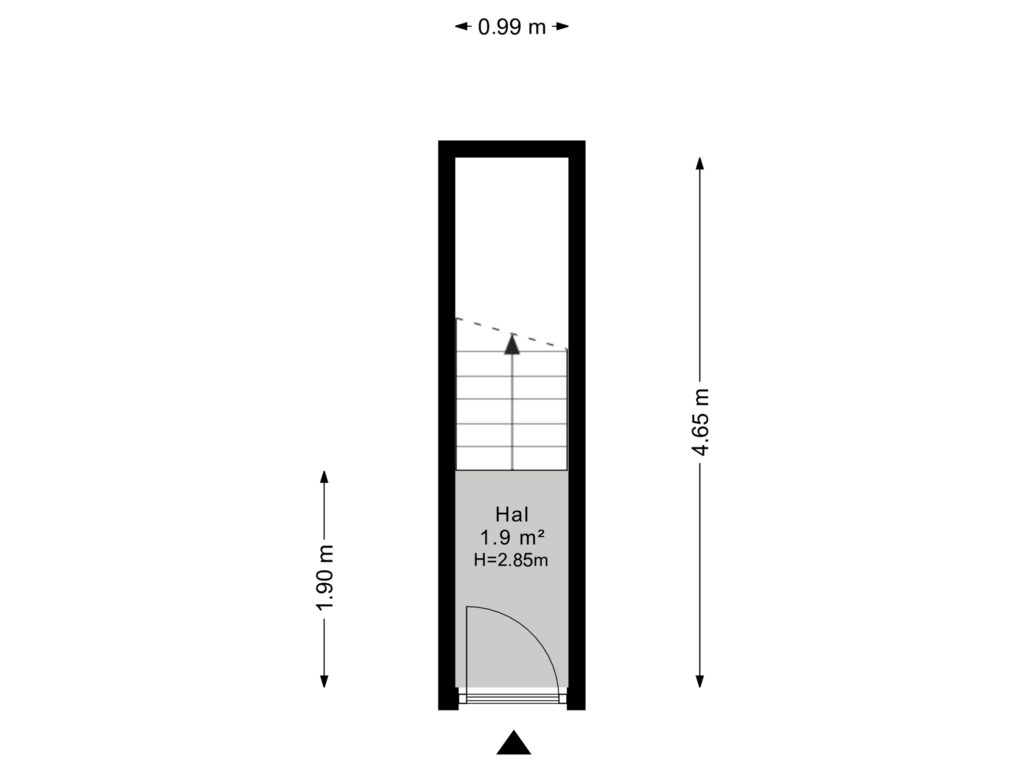 View floorplan of Begane grond of Gratamastraat 50