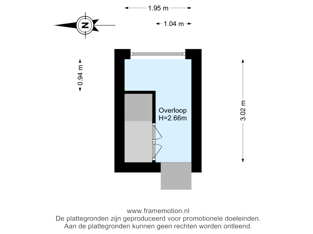 View floorplan of Verdieping 2 of Nobelstraat 115-B