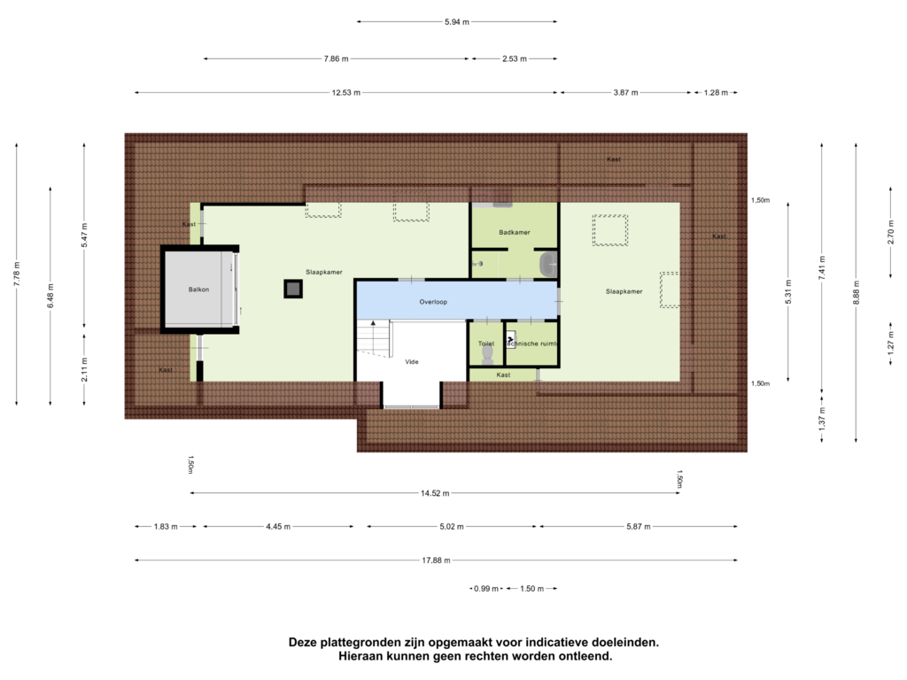 View floorplan of Eerste Verdieping of Patrijslaan 5