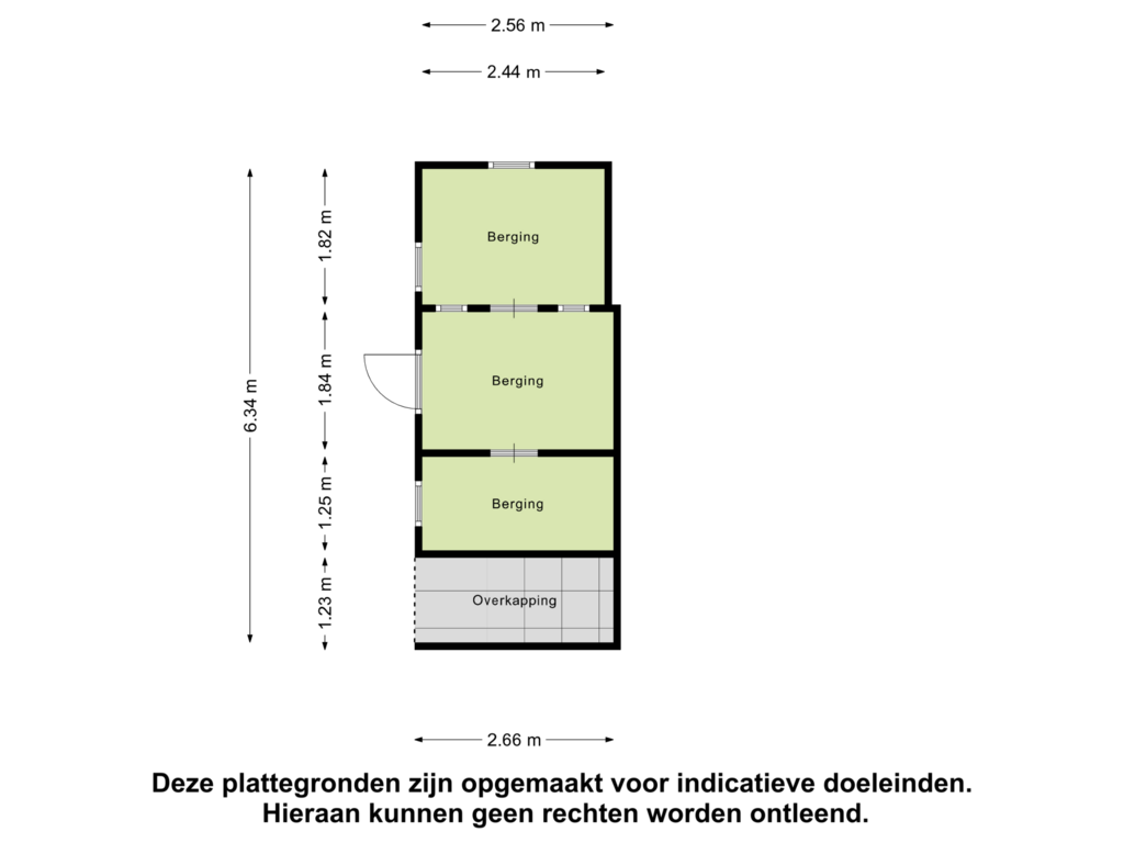 View floorplan of Berging of Patrijslaan 5