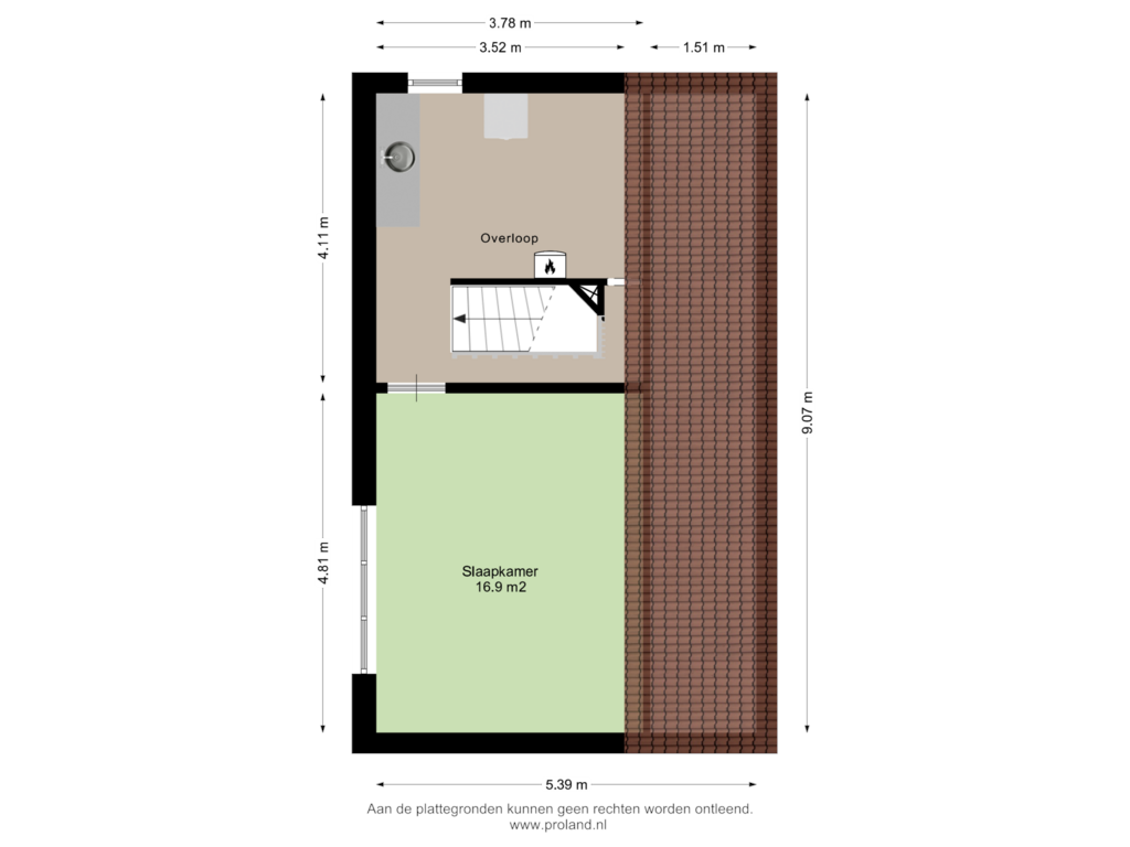 View floorplan of 2e Verdieping of Wederiklaan 85