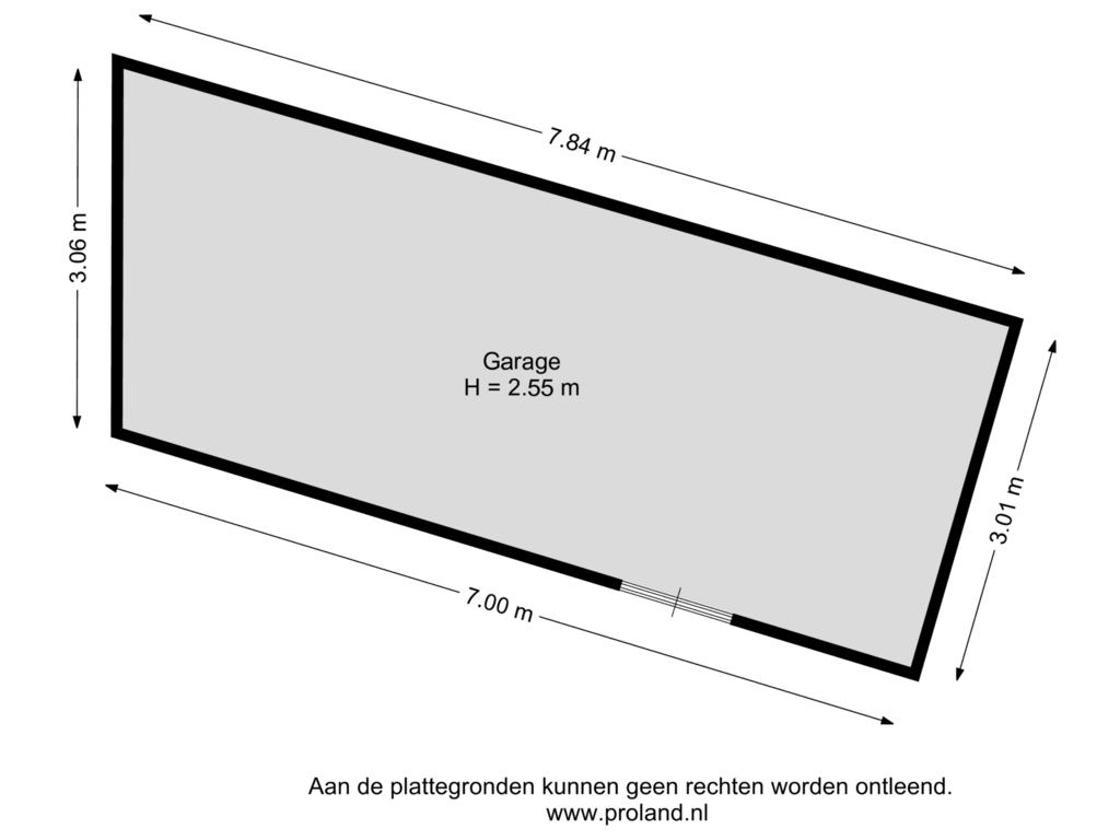 View floorplan of Garage of Wederiklaan 85