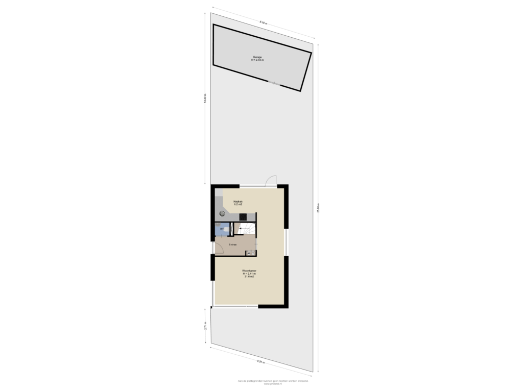 View floorplan of Begane Grond Met Kavel of Wederiklaan 85