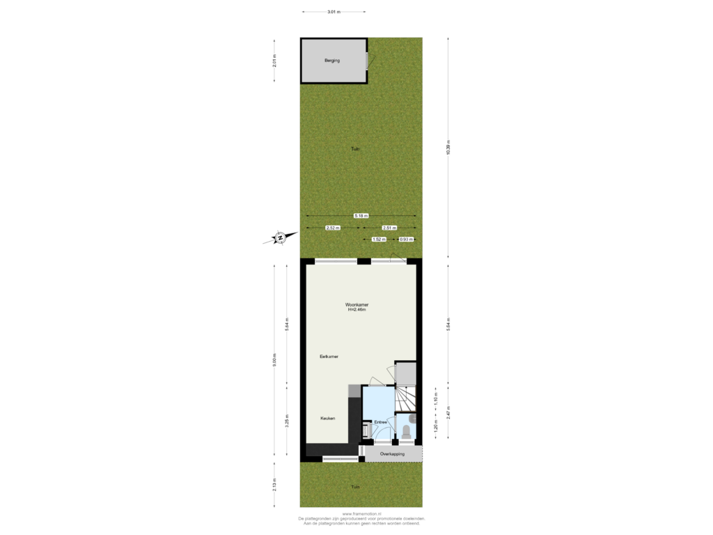 Bekijk plattegrond van Begane Grond tuin van Wessel Gansfortweg 105