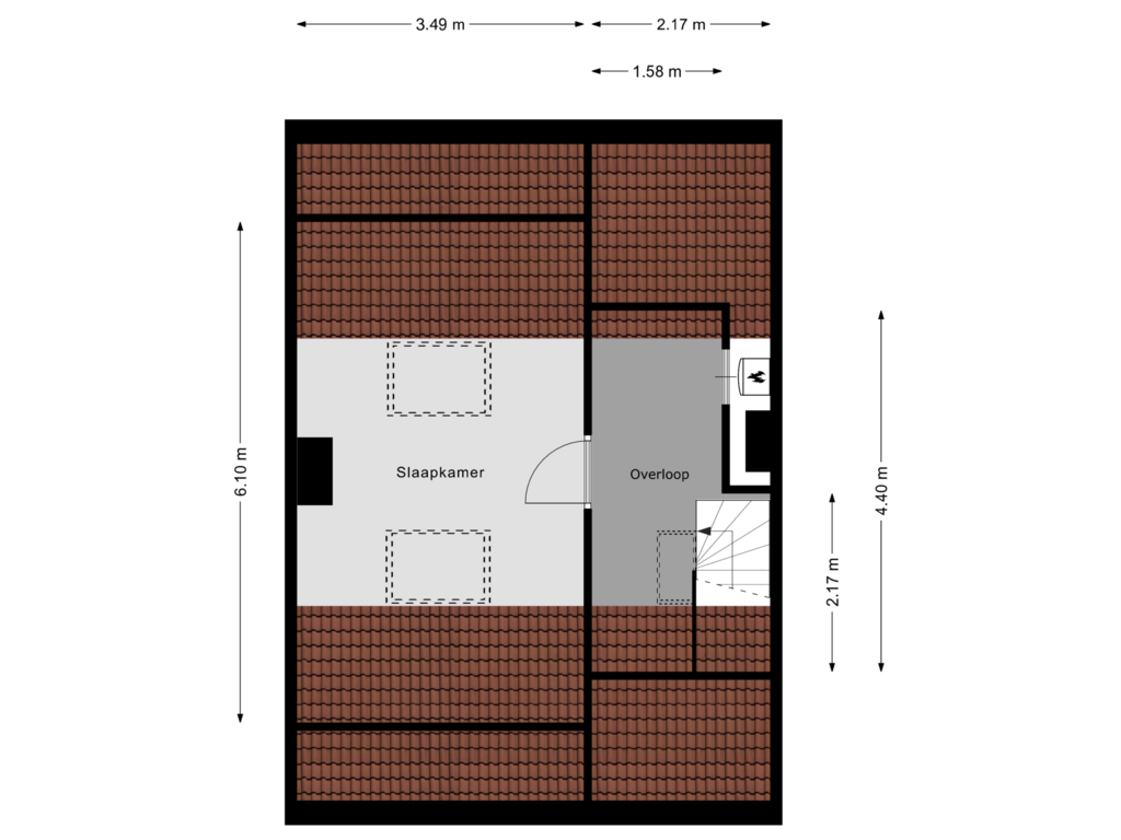 Bekijk plattegrond van 2e Verdieping van Klitsert 14